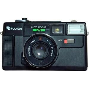 VTG FUJICA Auto-7 35mm Point & Shoot Film Camera 38mm f/2.8 Auto Focus with Case